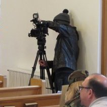 News 9 Camera man, reporting on today's ceremonies.